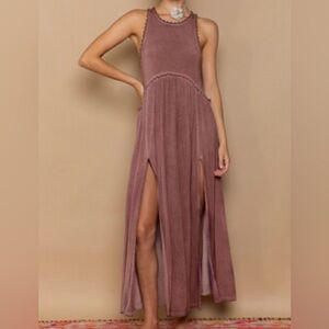 POL Dusty Rose Maxi Dress